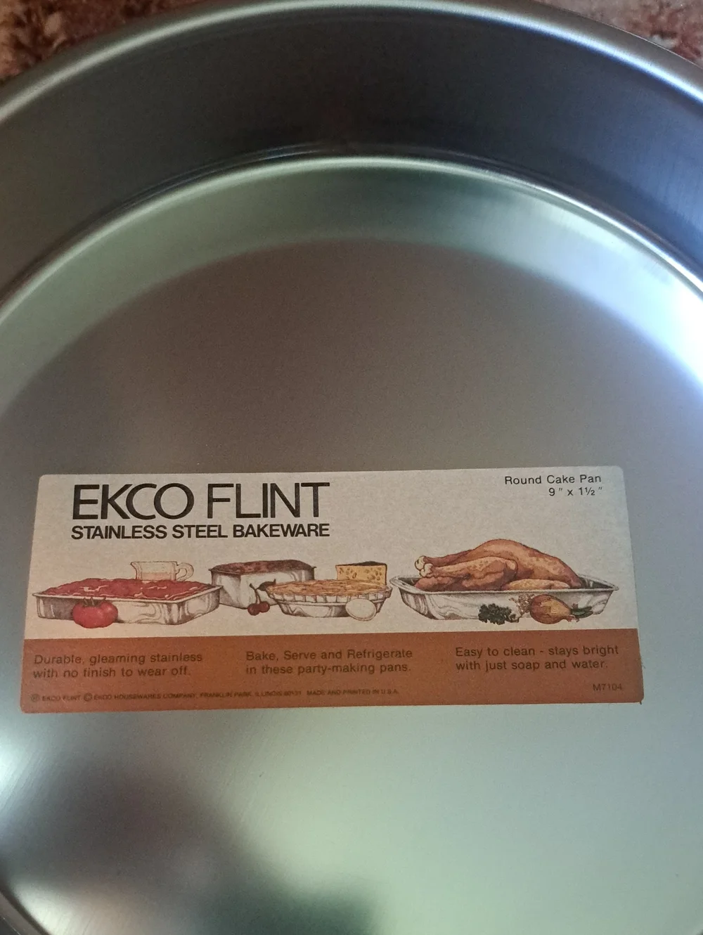 NWT Vintage EKCO Flint Stainless Steel 9